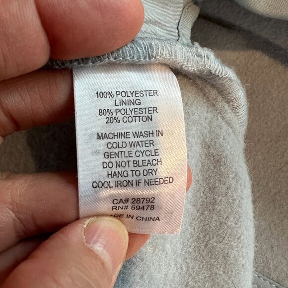 Joie Womens Fleece Shacket Fuzzy Button Down Oversized XTRA-SMALL Baby Blue - Picture 5 of 11